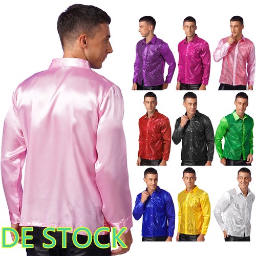 Herren pailletten hemd - de-herren,