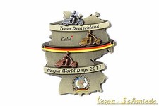 Metall-Plakette "Vespa World