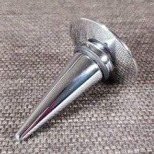 Dresdner Bank Flaschenverschluss aus Edelstahl, Silber, ca. 6 cm, gebraucht.