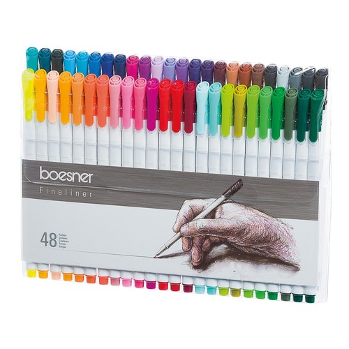 Boesner fineliner set - fineliner-set, 48