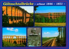1277-Ansichtskarte Netzschkau Göltzschtalbrücke Vogtland Sachsen-Franken Bahn