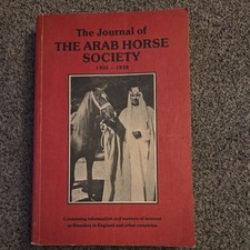 The Journal of THE ARAB HORSE SOCIETY 1935~1938  Arabian Breeders reprint pb