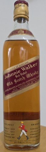 Johnnie walker red label - label, old