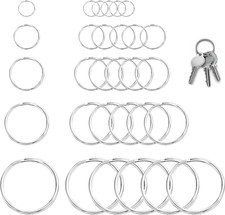 Edelstahl-Schlüsselring Set
