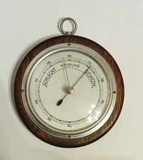Barometer Holz rund