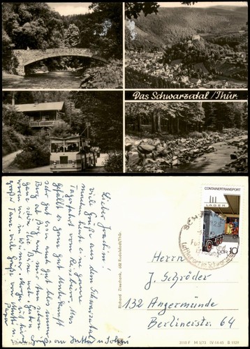 Ansichtskarte thüringen - ansichtskarte, .thüringen