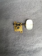 Vintage guitar tuner L left side gold 1960s 1970s - 6 mm shaft - Rubner?