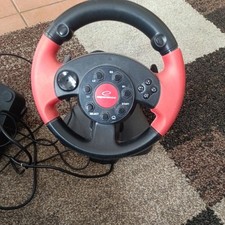 Esperanza EG103 Gaming Lenkrad PC/PSX/PS2/PS3 USB High Octane Schwarz/Rot