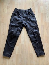 Damen Hose feines Nappa Leder dunkles braun Egypt Esmat Yousef Größe 46