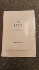 alte Werbung, Bedienungsanleitung, SIEMENS-SCHUCKERT, Staubsauger RAPID, 50er
