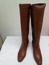 Damen Stiefel Reiter Leder