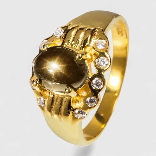 Schwarzer stern saphir - schwarzer,