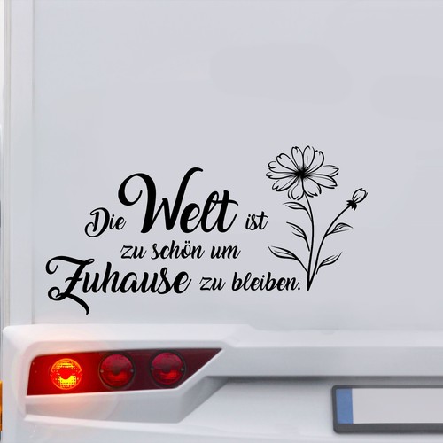 Wohnmobil aufkleber mit spruch - wohnmobil,