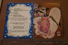 tolles altes Programmblatt