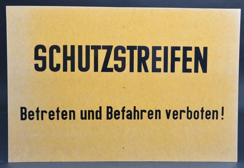 Ddr schild grenze - ddr,