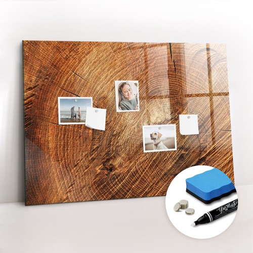 Memoboard glas mit - glas,
