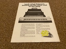 JBF57 WERBUNG 11X8 HOHNER INSTRUMENTE. BASS. CEMBALET. PAINET. CLAVINET C