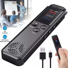 64GB Digital Diktiergerät Aufnahmegerät MP3 Audio Sound Voice Recorder Tragbar