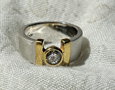 Ring 925 Silber Bicolor