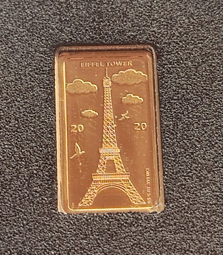 Goldbarren paris eifelturm - -,