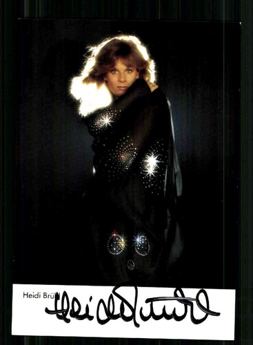 Heidi brühl autogrammkarte - heidi,