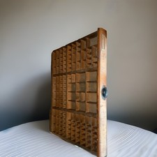 1x Setzkasten Schublade Holz original aus Druckerei Holzschublade Deko vintage..