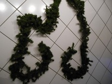 grüne Weihnachtsgirlande, künstliche Tannengirlande 2x 2,50m lang