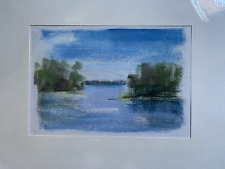 FRANZ EHMKE 1928-2018 DDR MALER PASTELL TEGELER SEE REINICKENDORF BERLIN SIGN.