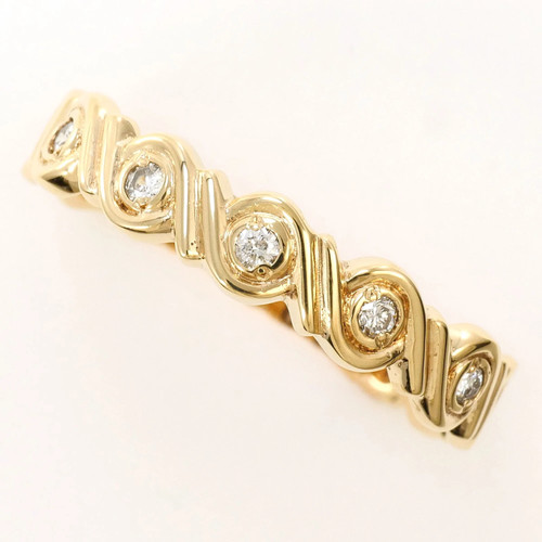 K10 10k gelbgold ring mit - yg,