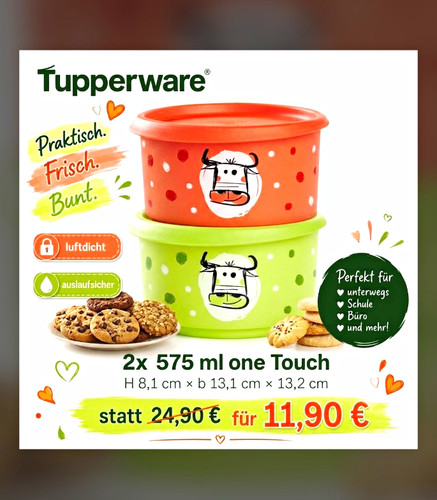 Tupperware one touch - one,