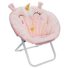 Klappsessel Unicorn rosa Kinderstuhl Kinderhocker Kinderzimmer Sitzhocker Modern
