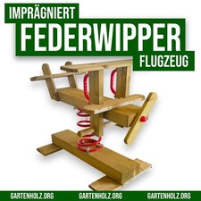 Wippe Federwippe Flugzeug