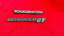 VW SCIROCCO Schriftzug Typenzeichen GT  74-81 531 853 687 Und Volkswagen Schild