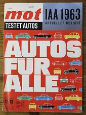 MOT 12-13/63 IAA 63 Autos für