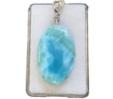 Larimar Cabochon Anhänger mit