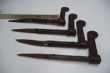 4 x alte Halter Blendladenhalter Fensterladen Rückhalter Riegel,