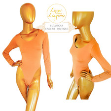 Falke Body von Wolford S Small braun Rundhals Langarm