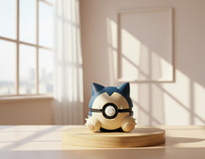 Relaxo Pokéball 3D Figur Deko