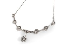 Collier mit Diamanten insg ca
