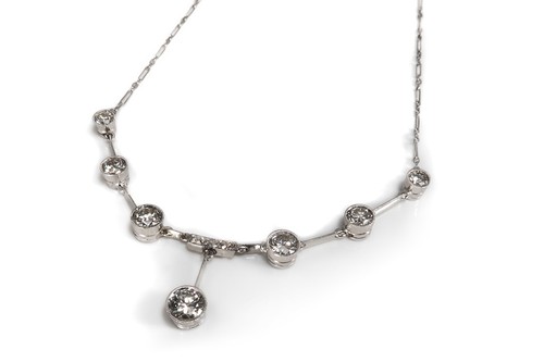 Collier mit diamanten insg - mit,