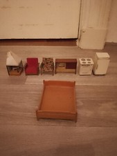 Puppenhaus möbel Bett Schrank Herd usw