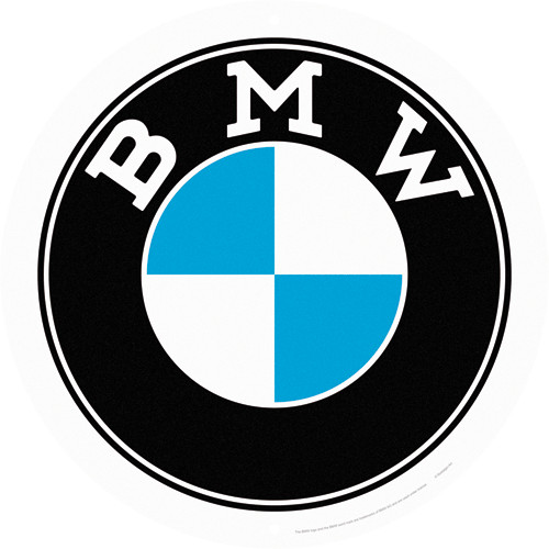 Blechschild bmw logo - blechschild,