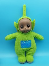 Teletubbies Dipsy Plüsch Stofftier Schlafaugen Grün 1996 ca 35cm