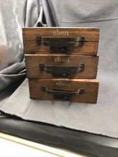 3 Vintage Holzkisten Militär Industrie Style