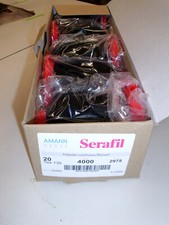 1x Kiste Serafil AMANN 20 Faden Schwarz FB 4000 600 Meter. jede Farbe  Lieferbar