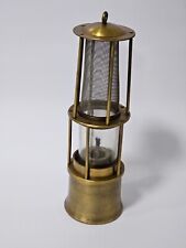 Deutsche Ölbrand-Wetterlampe - Messing brüniert - Höhe ca. 25 cm