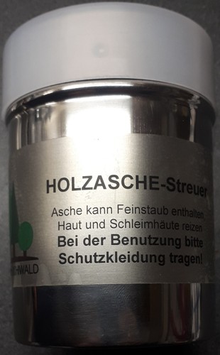 Holzasche streuer - holzasche, im