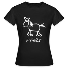 Färt Lustiges Pferd Zeichnung Frauen T-Shirt