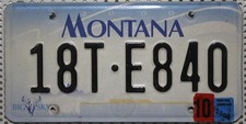 Montana Nummernschild USA Kennzeichen BIG SKY License Plate Original Schild E840