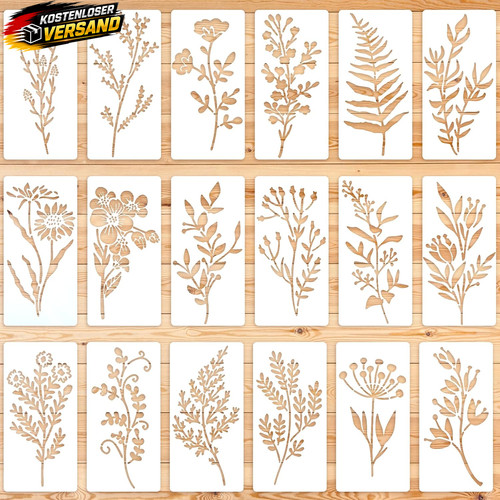 Wildblumen schablonen set - schablonen,